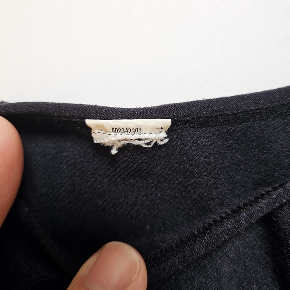 Unknown Brand black ribbed stretch nylon crop tank top size S US - Picture 3 of 4